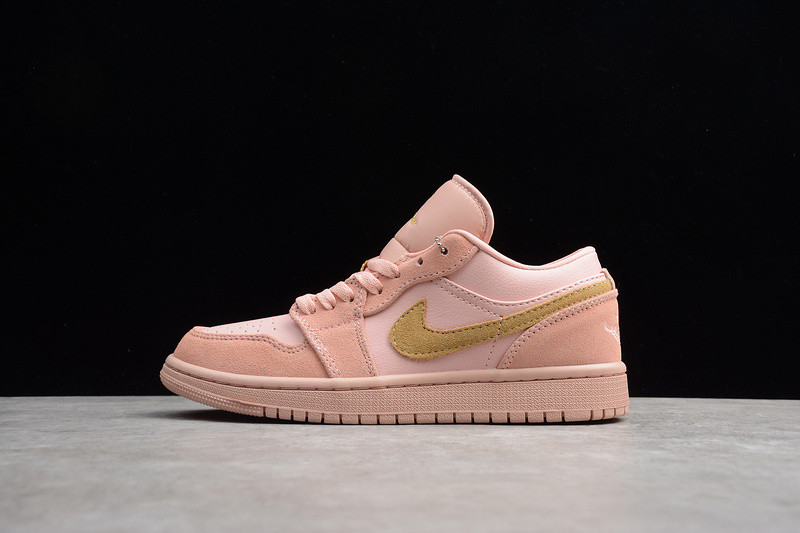 Nike Air Jordan 1 Low Coral Stardust Pink Club Gold CJ9216-676