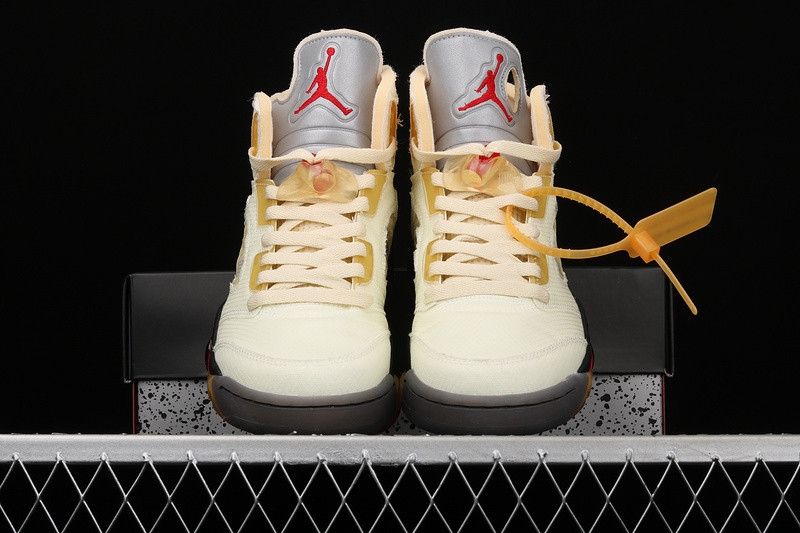 OFF White x Air Jordan 5 “Sail” DH8565-100