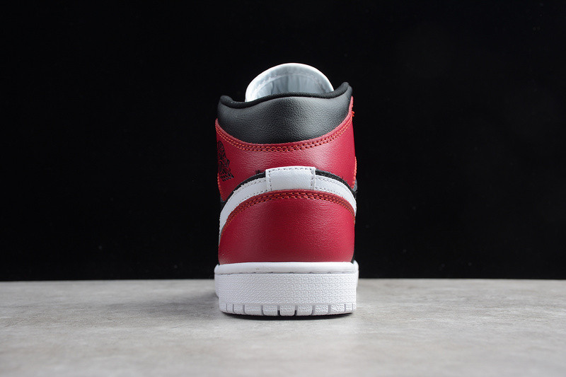 Jordan 1 Mid Black Noble Red BQ6472-016