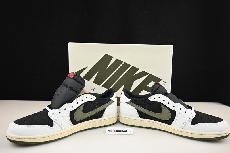 Air Jordan 1 Low Travis Scott Olive DZ4137-106