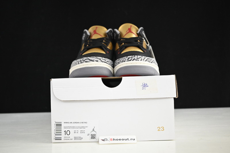 Air Jordan 3 WMNS “Black Gold” CK9246-067