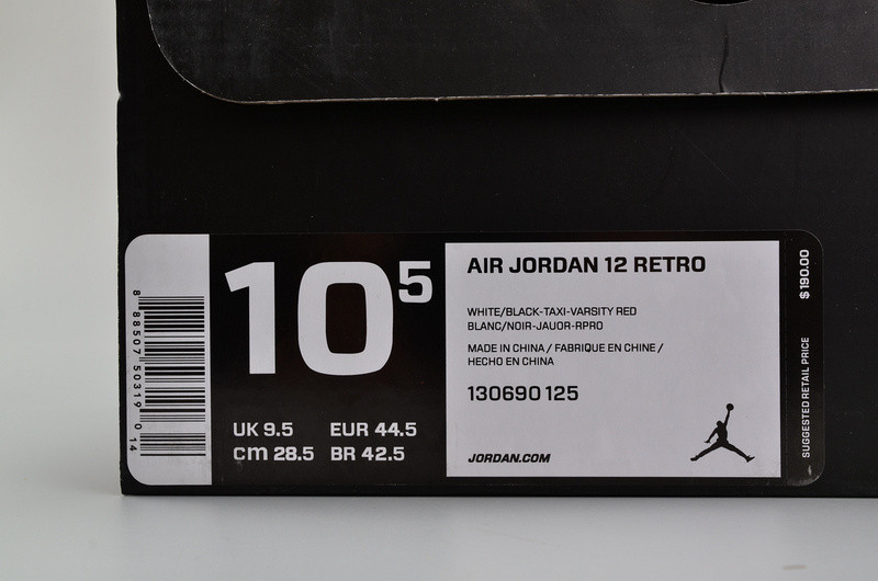 AIR JORDAN 12 RETRO "TAXI 2013 RELEASE" 130690-125