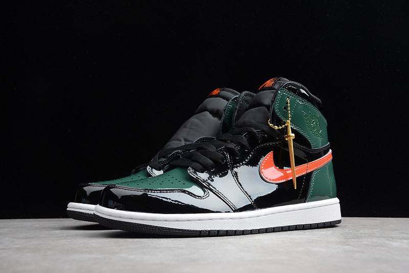 SoleFly x Air Jordan 1 Retro High OG Black/Team Orange-Fir AV3905-038