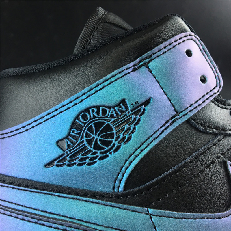 Air Jordan 1 Mid Iridescent Black BQ6472-009