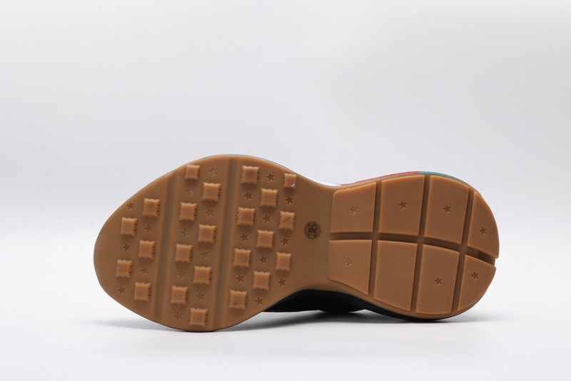 GC Rhyton Web Print Leather Sneaker 523535 DRW00 1000