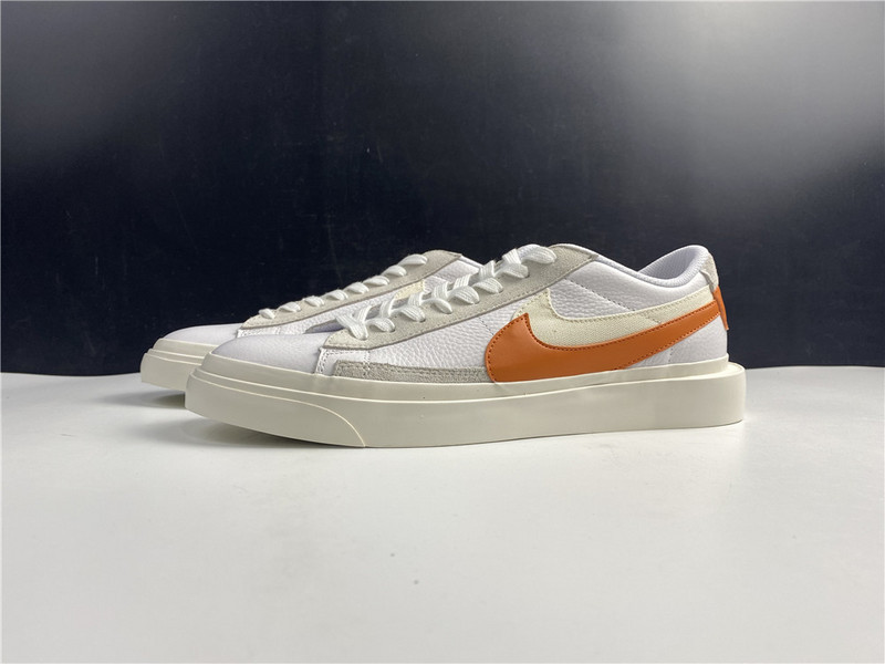 Sacai x Nike Blazer Low Orange Varisity White BV0076-107
