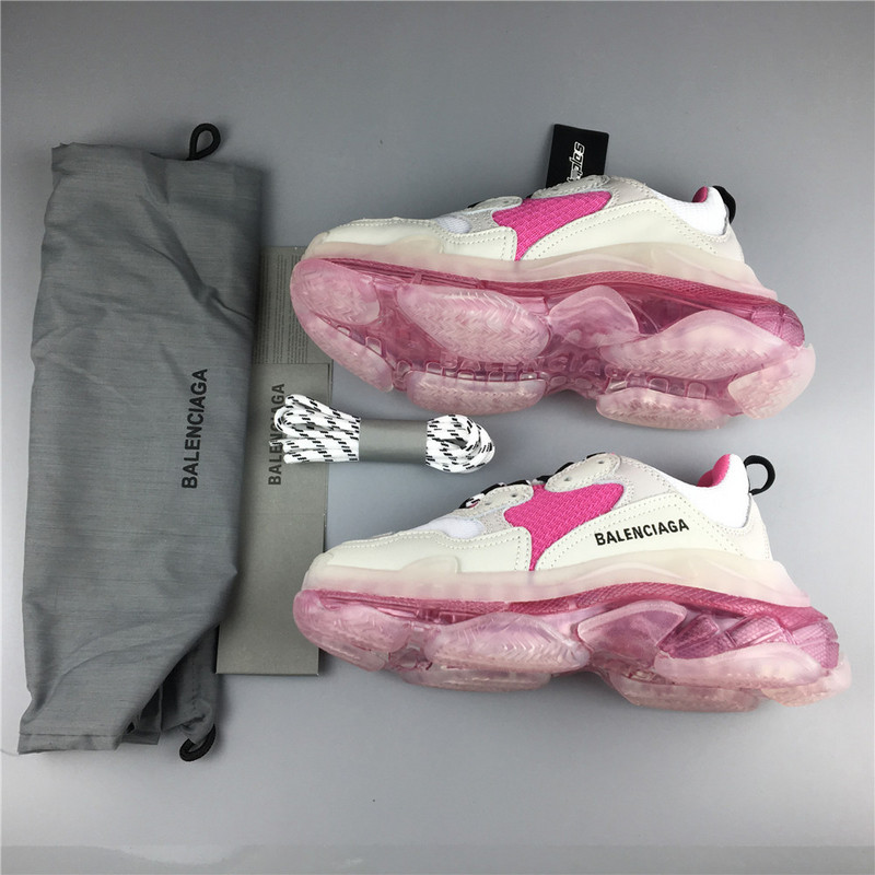 BLCG Triple S Clear Sole White Pink 544351 W09E1 1633