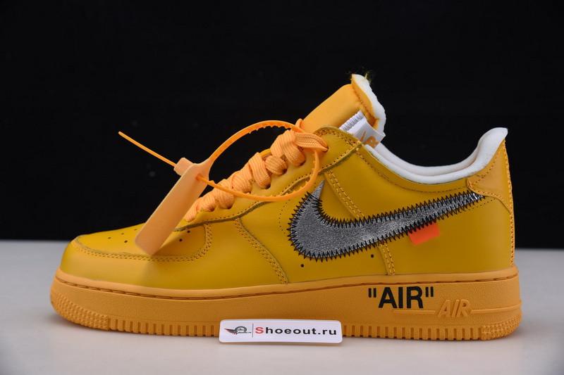 Nike Air Force 1 Low OFF White University Gold Metallic Silver DD1876-700