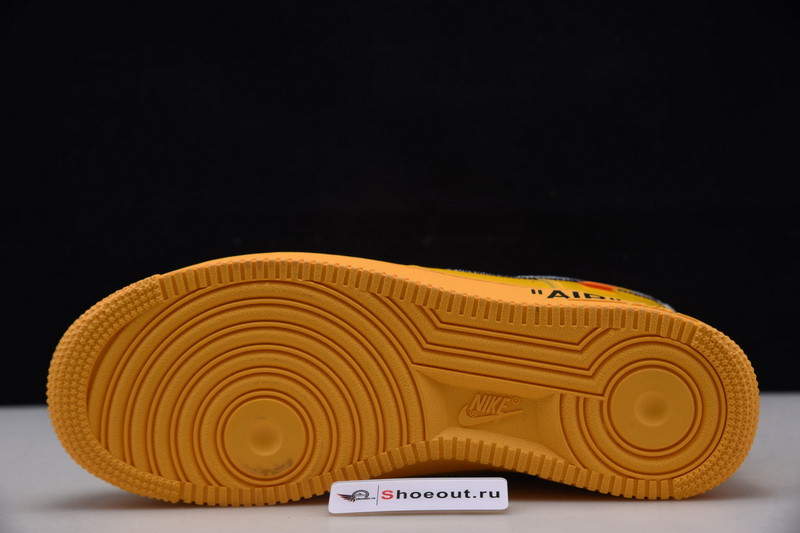 Nike Air Force 1 Low OFF White University Gold Metallic Silver DD1876-700