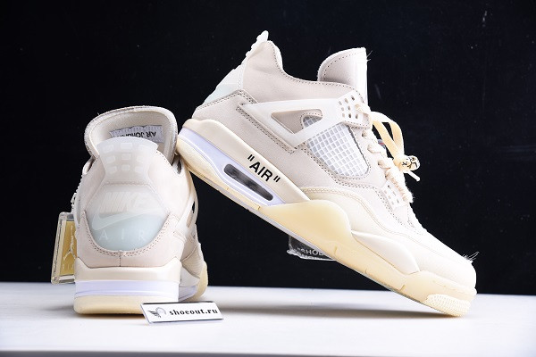 OFF White x Air Jordan 4 “Sail” CV9388-100
