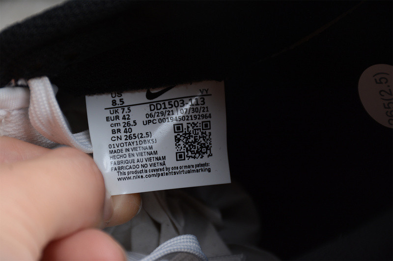 Nike Dunk Low White/Black DD1503-113