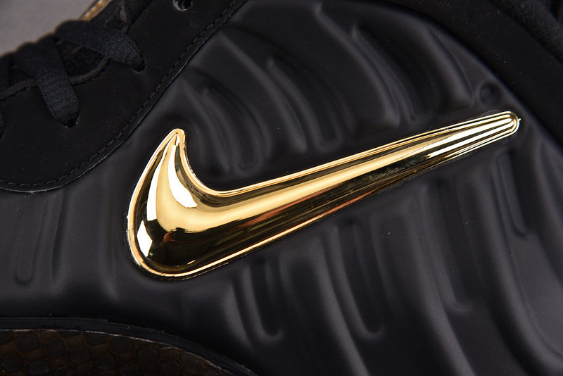 NK Air Foamposite Pro Black Metallic Gold 624041-009
