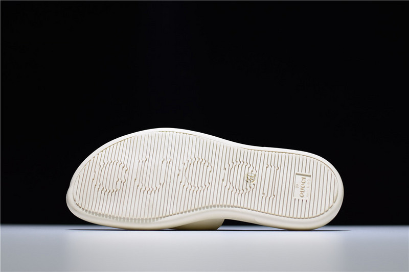 GC Leather SLIDE SANDAL WHITE WITH TIGER WOMENS 1K969E 3F7U F0089