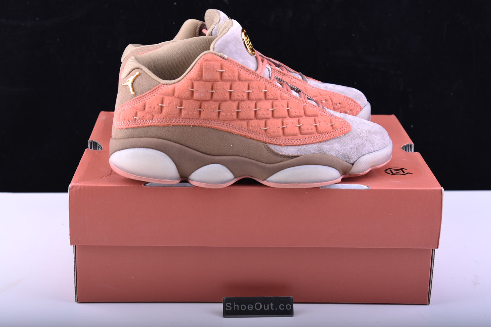 CLOT x Air Jordan 13 Low Sepia Stone/Canteen-Terra Blush AT3102-200
