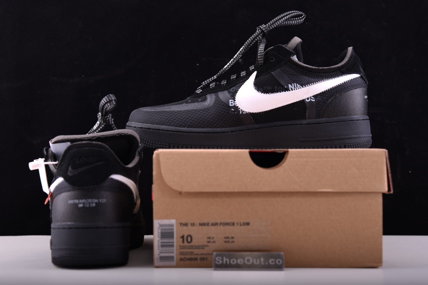 OFF White x Nike Air Force 1 Low Black AO4606-001