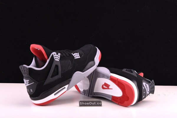2019 Air Jordan 4 Retro OG Bred Black Cement 308497-060