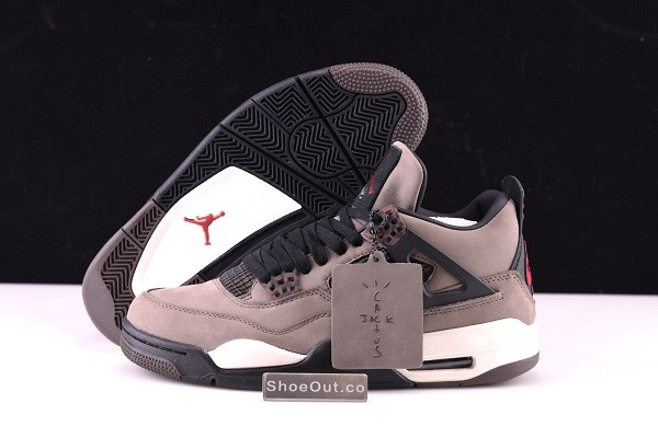 Travis Scott x Air Jordan 4 Retro Dark Mocha/Sail-Cool Grey-Red