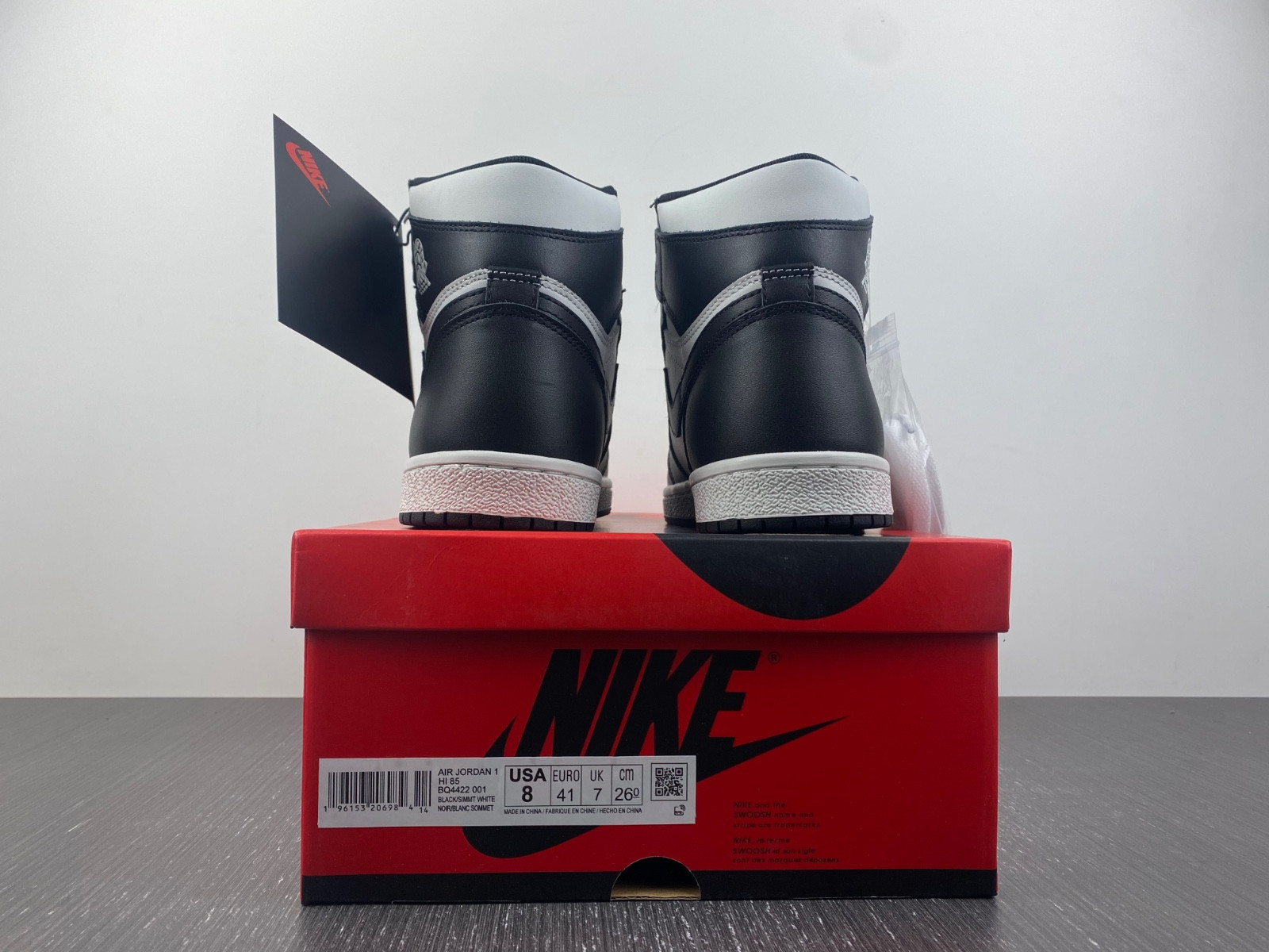 Jordan 1 Retro High 85 Black White (2023) BQ4422-001