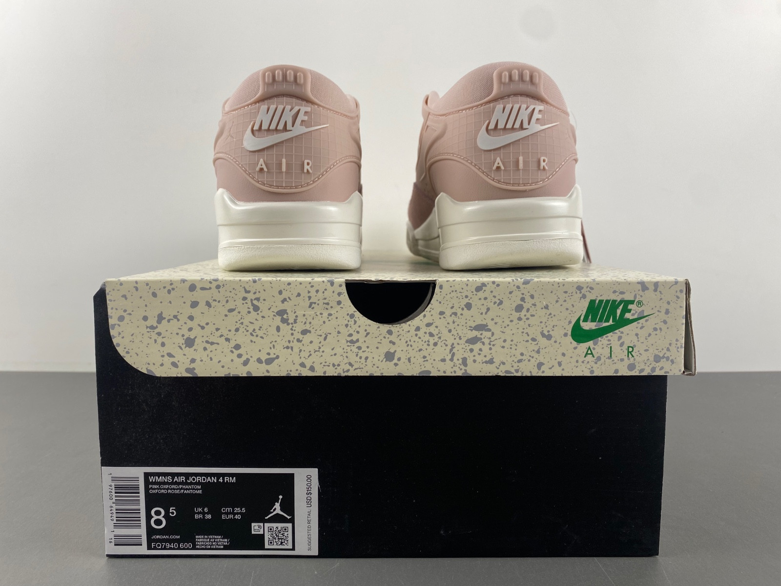 Air Jordan 4 PM “Pink Oxford” (W)  FQ7940-600