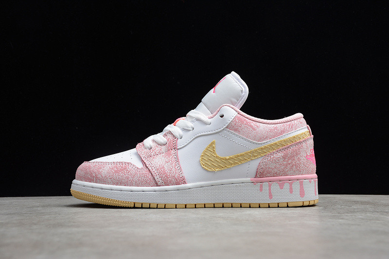 Air Jordan 1 Low GS “Paint Drip” CW7104-601