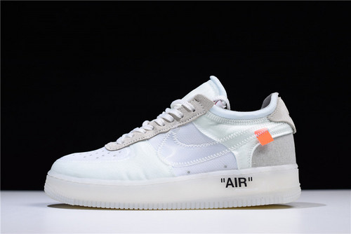 OFF White x Nike AIR FORCE 1 LOW "All White" AO4606 100