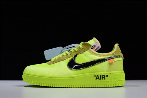 OFF White x Nike Air Force 1 Low “Volt” AO4606-700