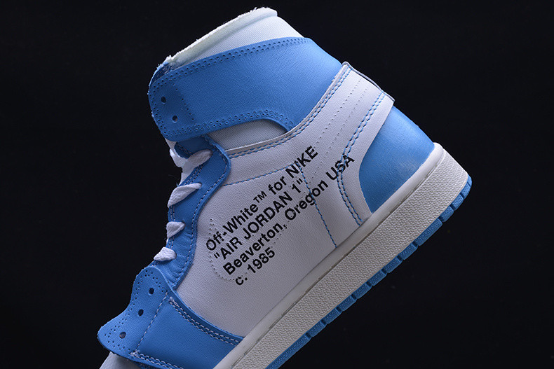 OFF WHITE Air Jordan 1 Powder Blue UNC AQ0818-148
