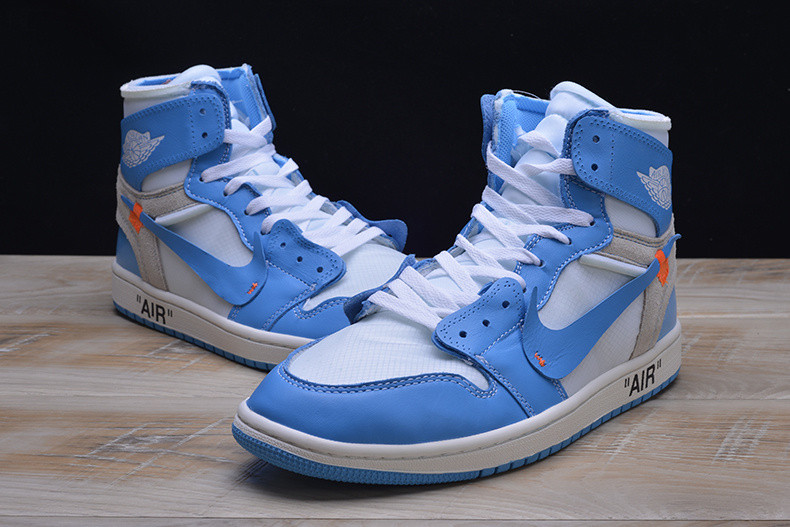 OFF WHITE Air Jordan 1 Powder Blue UNC AQ0818-148