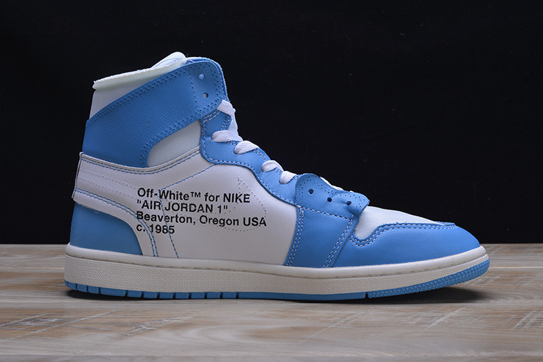 OFF WHITE Air Jordan 1 Powder Blue UNC AQ0818-148