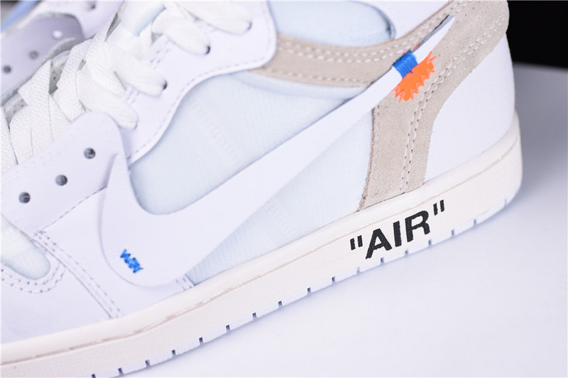 OFF WHITE Air Jordan 1 Retro High White AQ0818-100