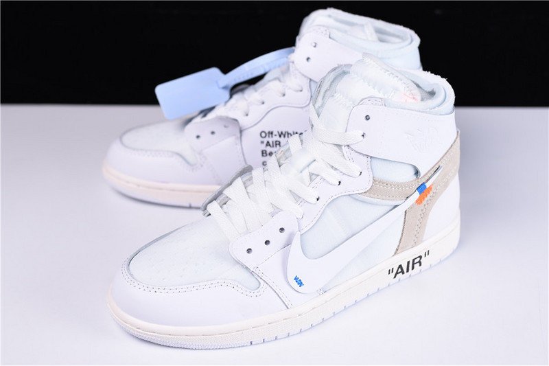 OFF WHITE Air Jordan 1 Retro High White AQ0818-100