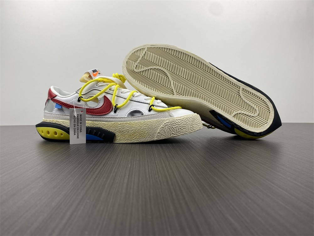 OF x Nike Blazer Low “White/University Red” DH7863-100