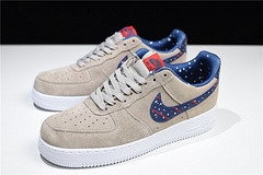 Nike Air Force 1 Low Moon Landing Particle Indigo Tan Blue Red AQ0556 200