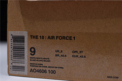 OFF White x Nike AIR FORCE 1 LOW "All White" AO4606 100