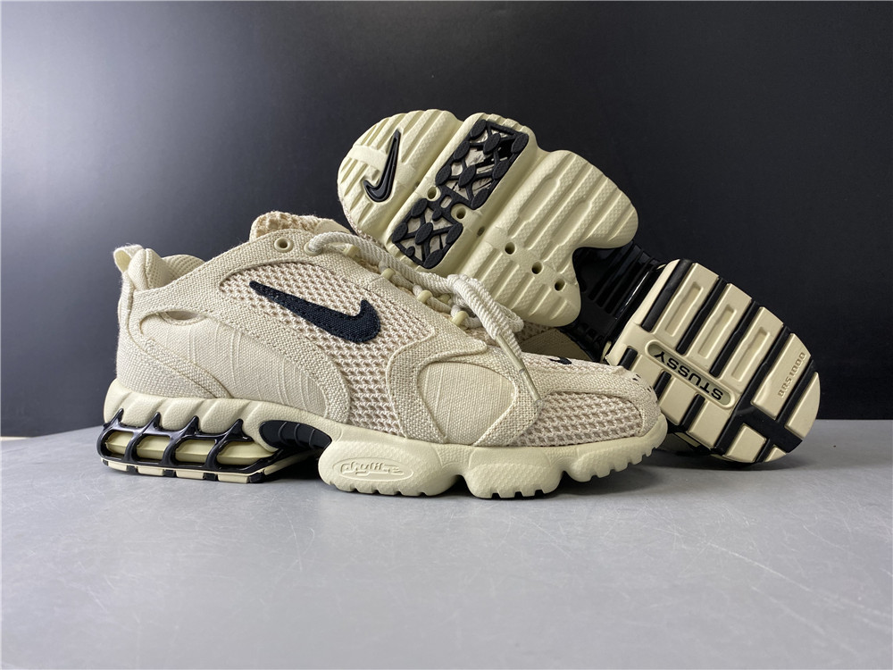 Stussy x Nike Air Zoom Spiridon Cage 2 Fossil CQ5486-200