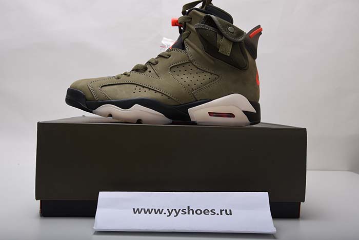 TRAVIS SCOTT AIR JORDAN 6 MEDIUM OLIVE - CN1084-200