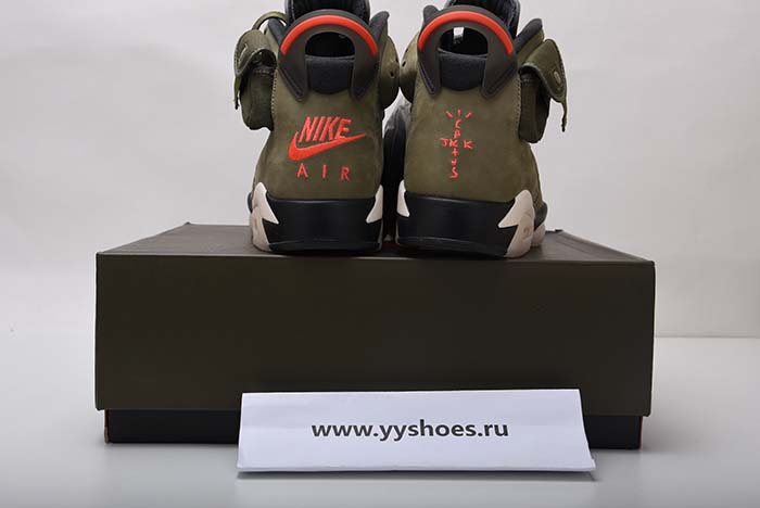 TRAVIS SCOTT AIR JORDAN 6 MEDIUM OLIVE - CN1084-200