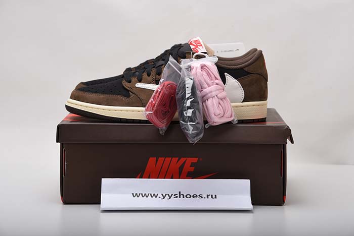 TRAVIS SCOTT AIR JORDAN 1 LOW DARK MOCHA CQ4277-001