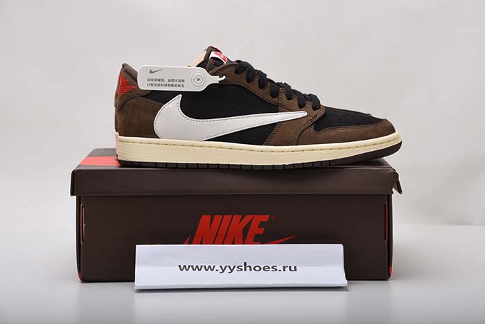 TRAVIS SCOTT AIR JORDAN 1 LOW DARK MOCHA CQ4277-001
