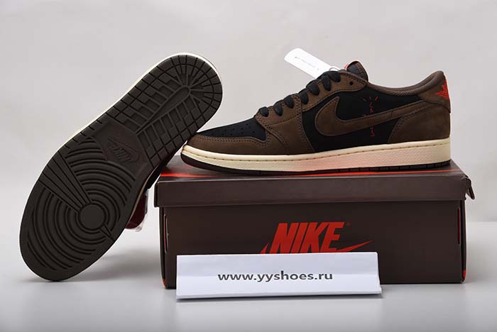 TRAVIS SCOTT AIR JORDAN 1 LOW DARK MOCHA CQ4277-001