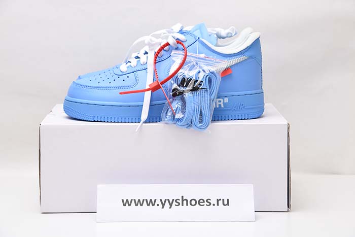OFF-WHITE NIKE AIR FORCE 1 MCA BLUE CI1173-400