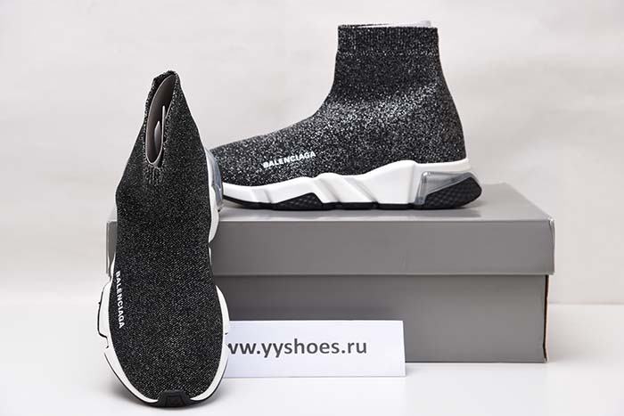 Ba*len*cia*ga speed trainer black shine 6278