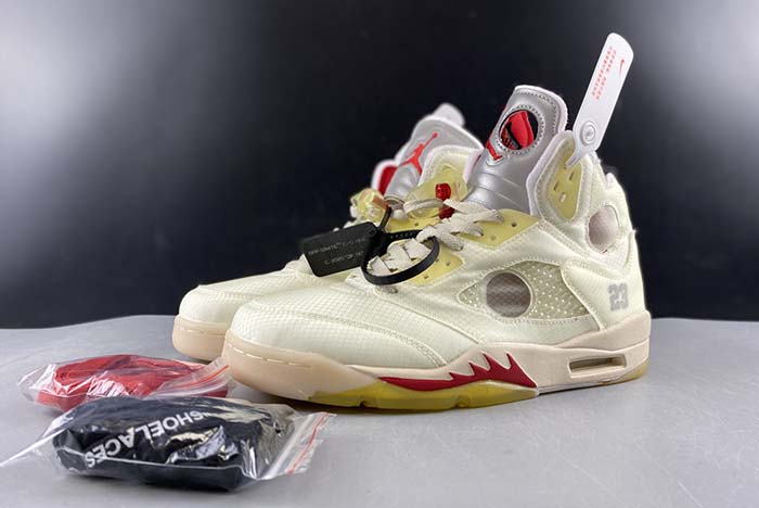 Air​ Jordan 5 x​off white 3M REFLECTIVE CT8480-0020