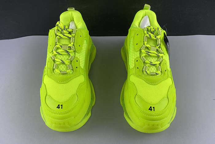 Ba*len*cia*ga triple s clear sole l.free dou.foam/not washed so fluo yellow 541624 w2ff1 5842