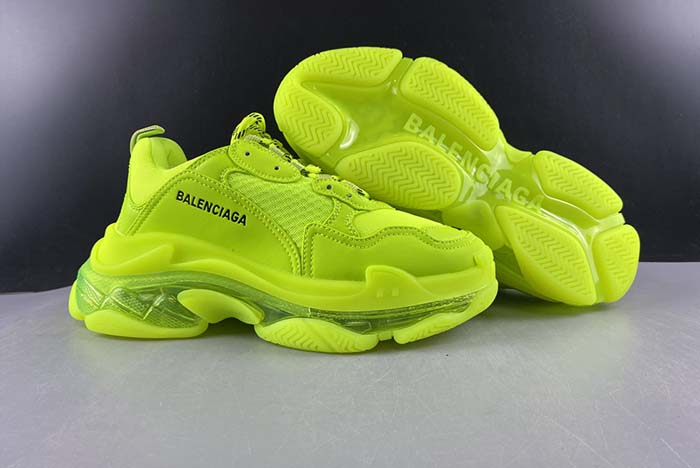 Ba*len*cia*ga triple s clear sole l.free dou.foam/not washed so fluo yellow 541624 w2ff1 5842