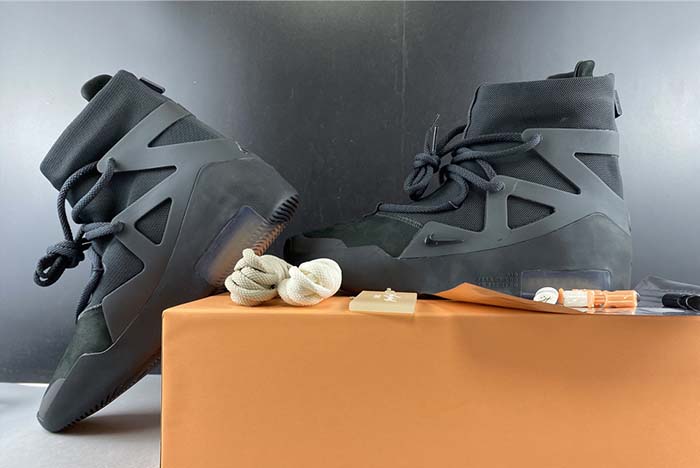 NIKE AIR FEAR OF GOD 1 TRIPLE BLACK - AR4237-005