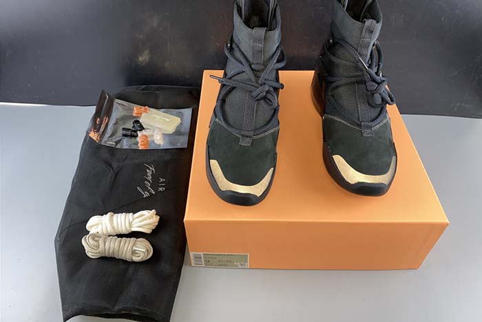 NIKE AIR FEAR OF GOD 1 TRIPLE BLACK - AR4237-005