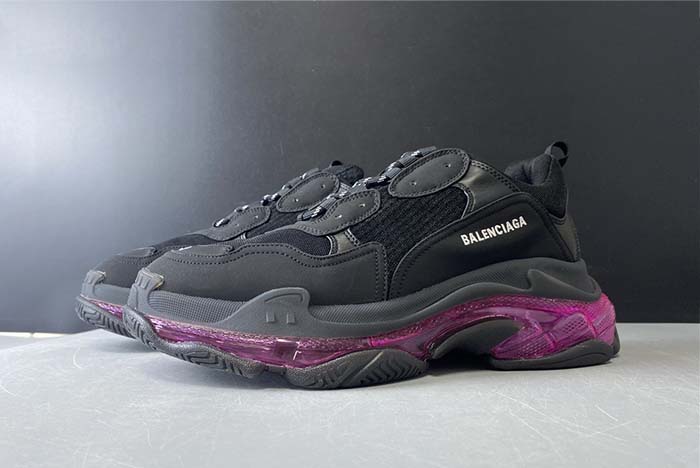 Ba*len*cia*ga triple s trainers clear sole black 541335 w09o1 9252