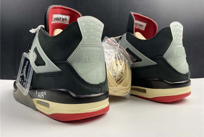 OFF-WHITE x Air Jordan 4 “Bred” CV9388-001