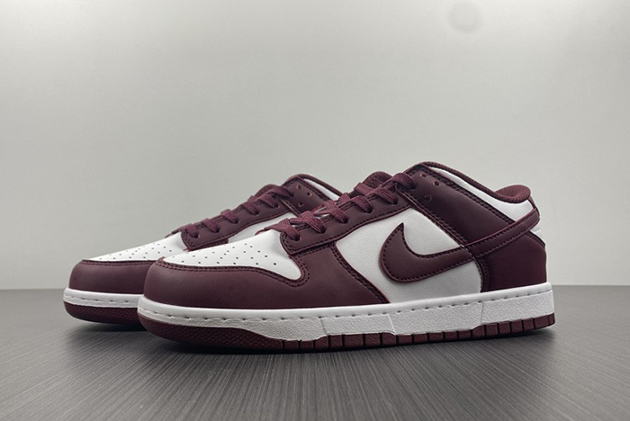 New Nike Dunk Low “Bordeaux” White/Bordeaux DD1503-108
